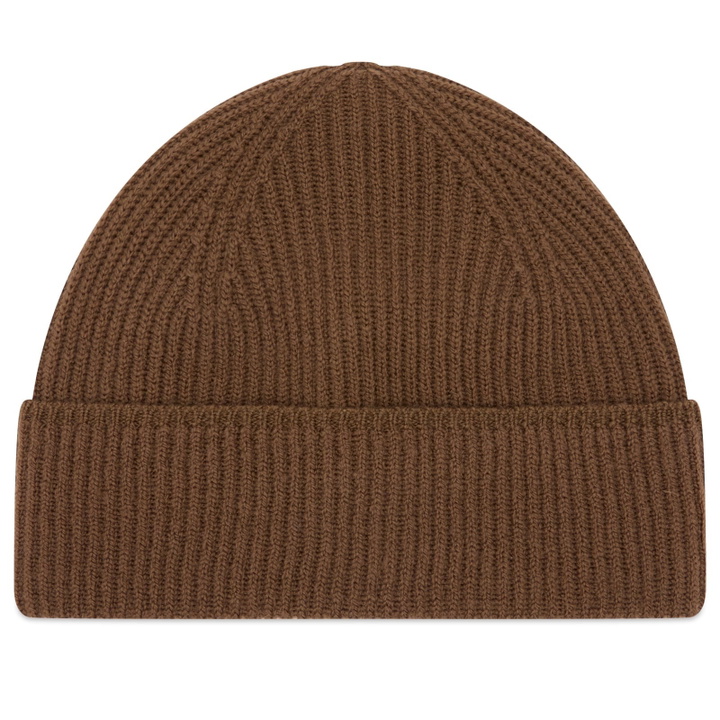 Photo: Pas Normal Studios Men's Off-Race Merino Knit Beanie in Ash Brown 