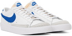 Nike White & Blue Blazer Low '77 Vintage Sneakers