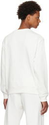 Dries Van Noten White Cotton Sweatshirt