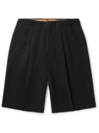 UMIT BENAN B - Roberts Pleated Crepe Shorts - Black - IT 46