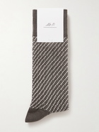 Mr P. - Birdseye Cotton-Blend Socks