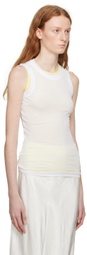 BITE White Semi-Sheer Tank Top