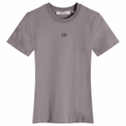 Daily Paper Women's Unit Emb T-Shirt in Rabbit Grey