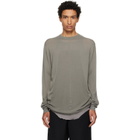 Rick Owens Taupe Tower Oversized Level Sweater