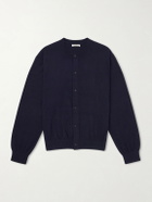 Auralee - Brushed Cashmere and Cotton-Blend Cardigan - Blue