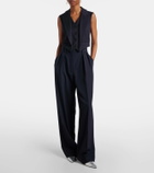 McQueen Cropped wool vest
