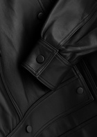 Aexae Leather Biker Jacket Black