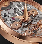 Girard-Perregaux - Classic Bridges Automatic Skeleton 45mm Rose Gold and Alligator Watch - Silver