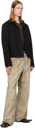 AMIRI Black Script Collar Shirt Jacket