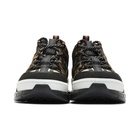 Burberry Black and Beige Union Leopard Sneakers