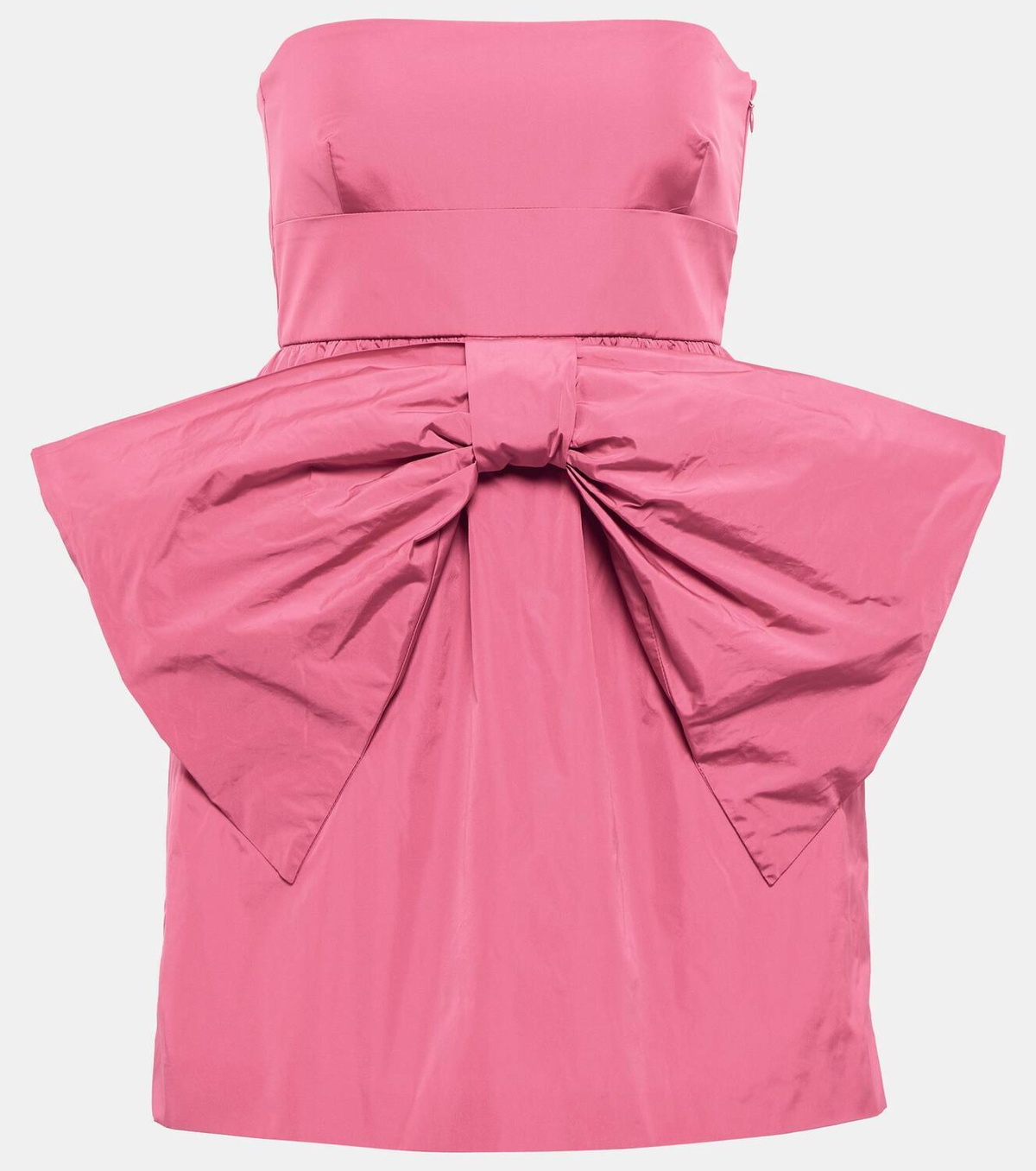 Bow Embellished Velvet Sleeveless Mini Dress main image 0