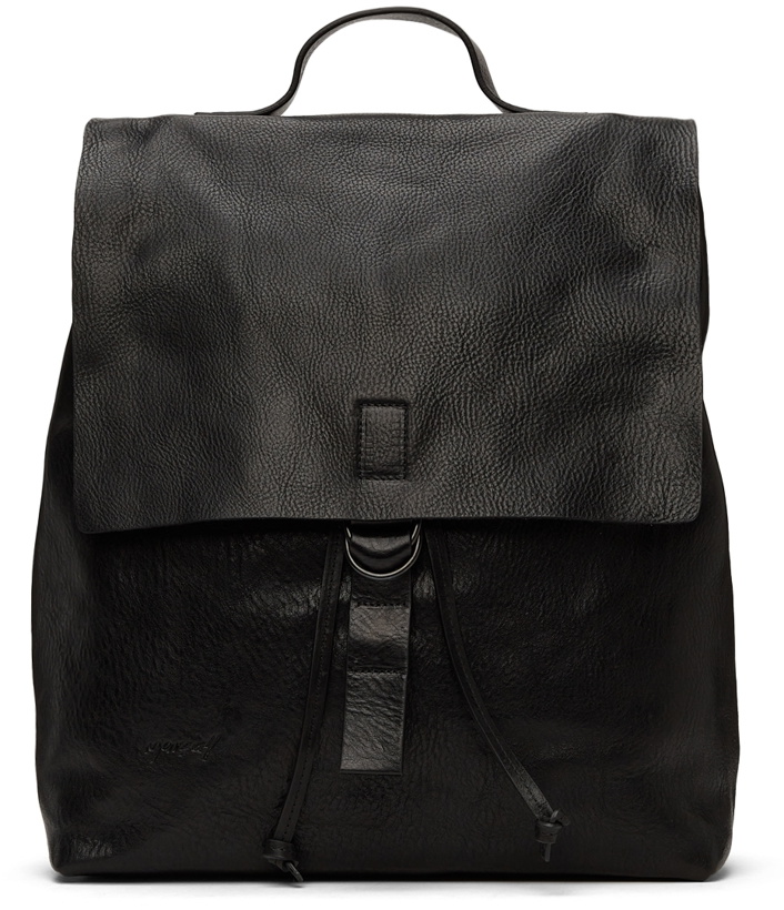 Photo: Marsèll Black Leather Cartaino Backpack