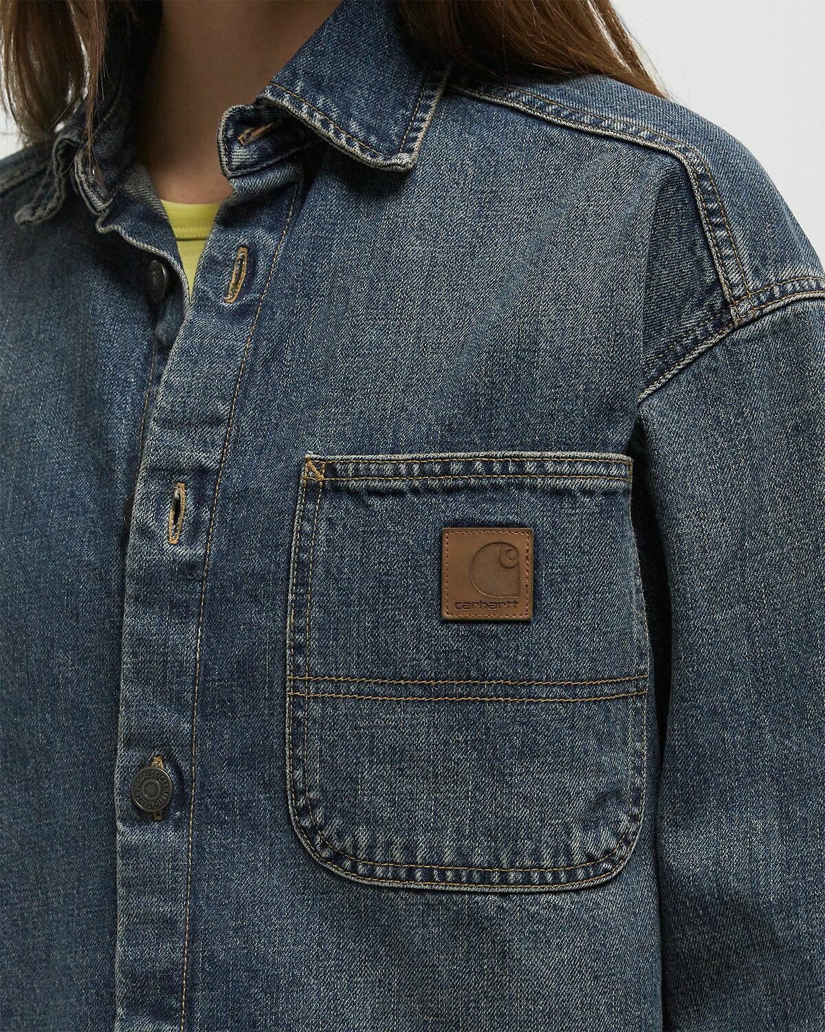 Carhartt WIP Lovilia Shirt Jac Blue Womens Denim Jacket