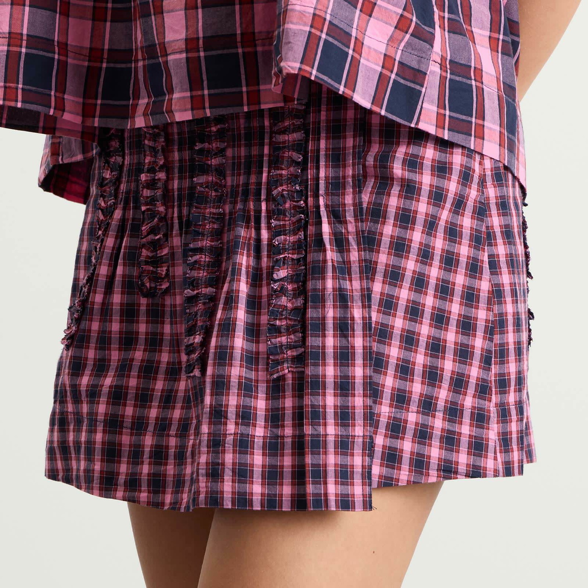 Damson Madder Women's Glinda Mini Skirt in Magenta