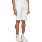 Diesel White D-Krooshort Shorts