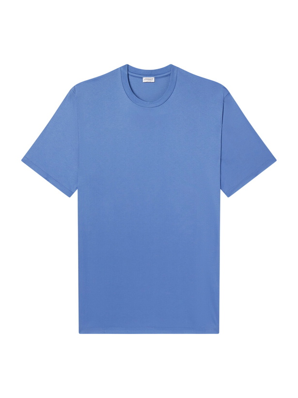 Photo: Zimmerli - Sea Island Cotton-Jersey T-Shirt - Blue