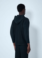 Homme Plissé Issey Miyake Pinstripe Hooded Jacket