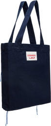Charles Jeffrey LOVERBOY Navy Knit Patch Tote