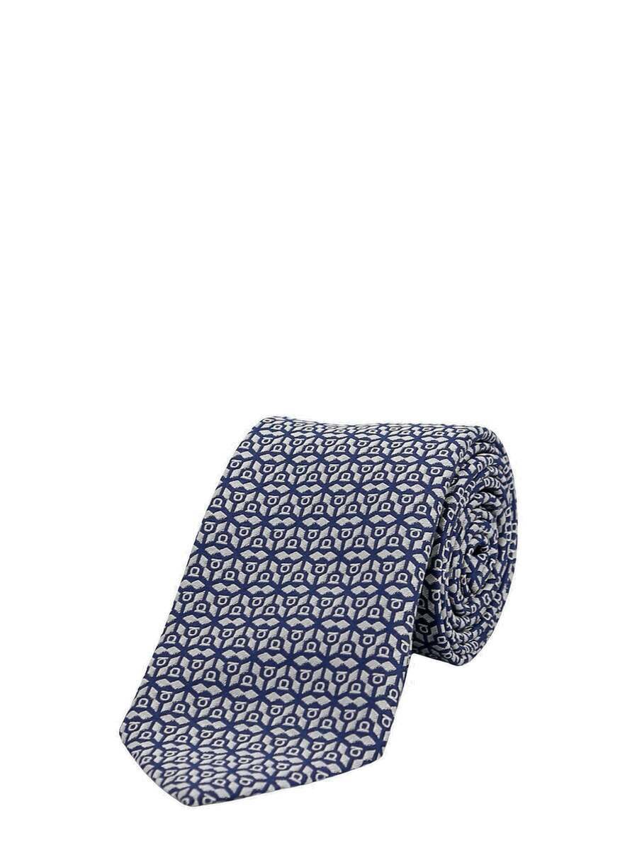 ferragamo tie blue