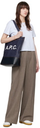 A.P.C. White & Gray Plain Sneakers