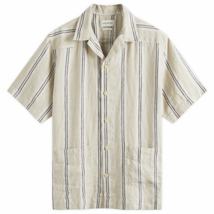 Photo: Oliver Spencer Men's Cuban Vacation Shirt in Sand