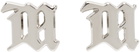 MISBHV Silver M Classic Earrings