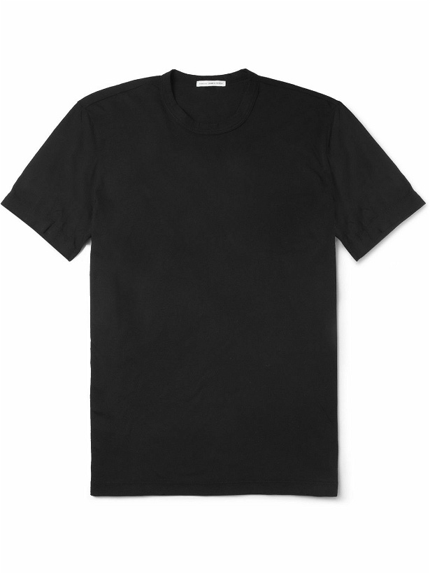 Photo: James Perse - Crew-Neck Cotton-Jersey T-Shirt - Black