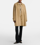 The Row Amaya belted leather car coat