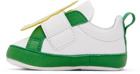 Moschino Baby Green & White Graphic Pre-Walkers