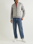 Polo Ralph Lauren - Logo-Appliquéd Padded Quilted Recycled-Shell and Wool-Blend Jacket - Gray