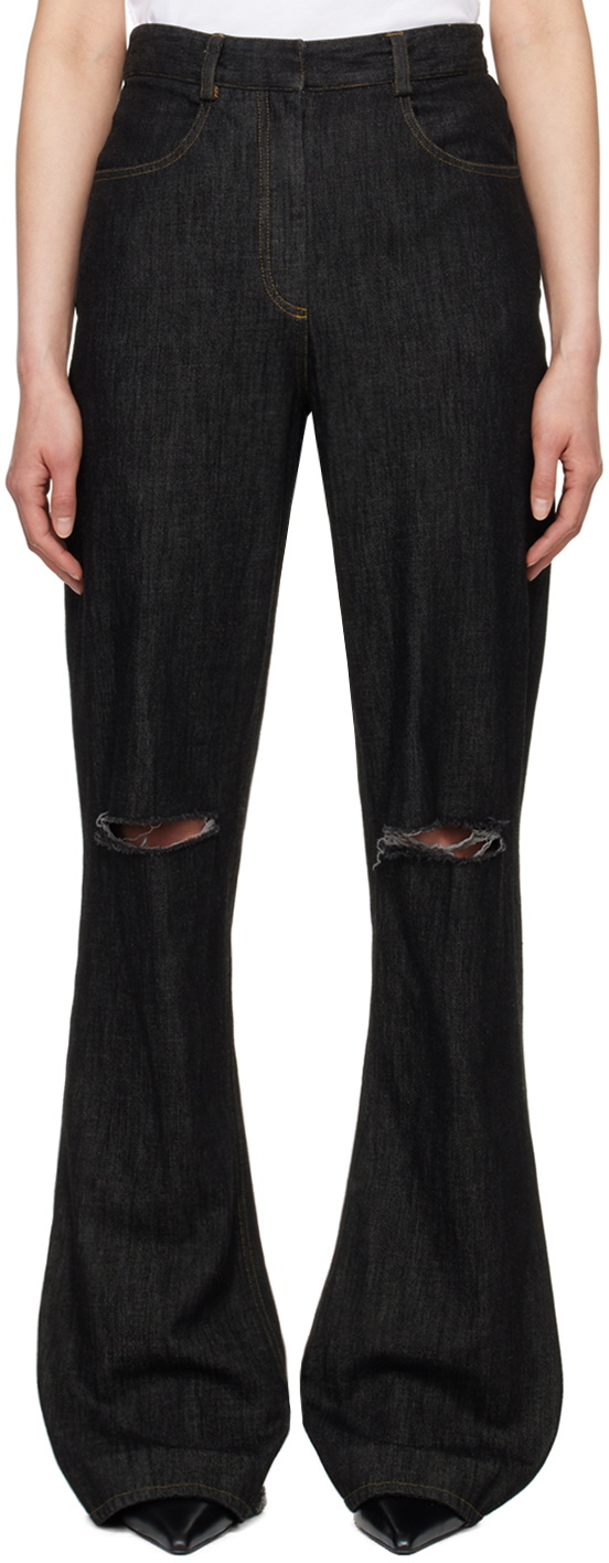 Aaron Esh Gray Distressed Jeans