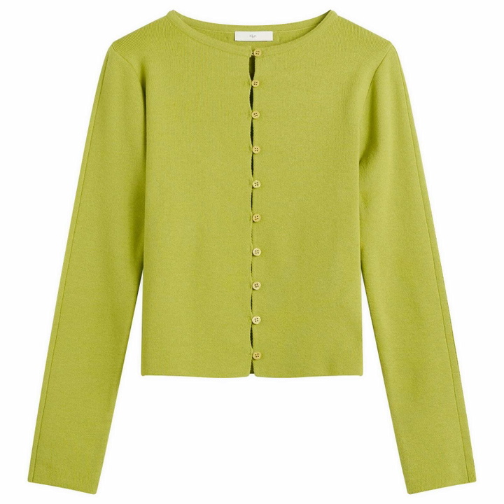 Photo: Kijun Women's Button Up Knit Top in Olive Green