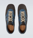 Dries Van Noten Leather-trimmed suede sneakers