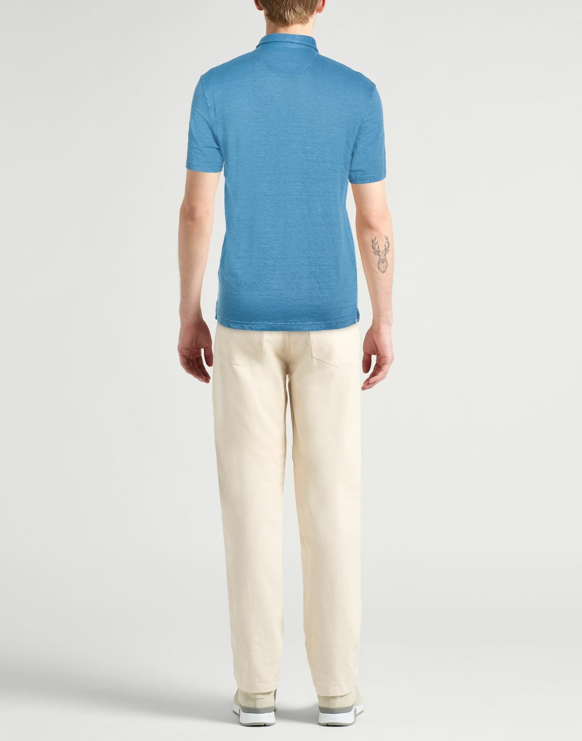 Fedeli Mens Polo shirt Slate in Blue
