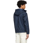 Stone Island Navy Nylon Hooded Jacket