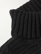 RRL - Slim-Fit Textured Cashmere Rollneck Sweater - Black