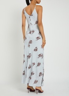 Day Birger ET Mikkelsen Peach Floral-print Crepe Maxi Slip Dress Multicoloured 1