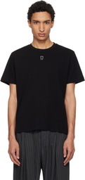 WOOYOUNGMI Black Front Logo Slim Fit T-Shirt