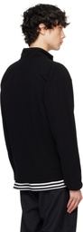 Goldwin Black POLARTEC Power Stretch Half Zip Sweatshirt
