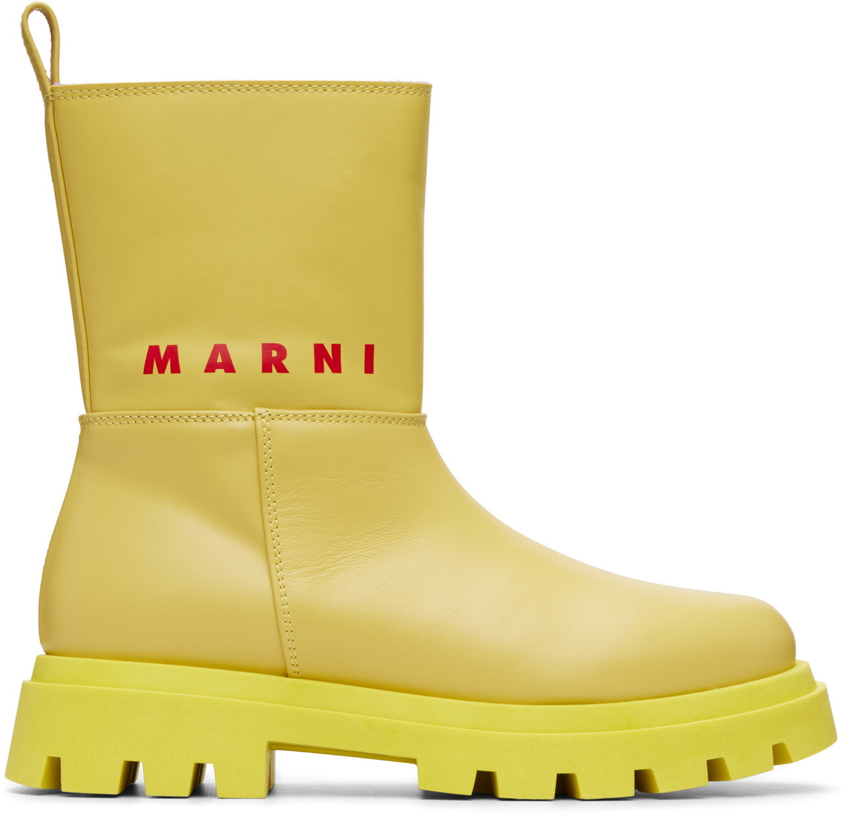 Marni Big Kids Yellow Low Boots