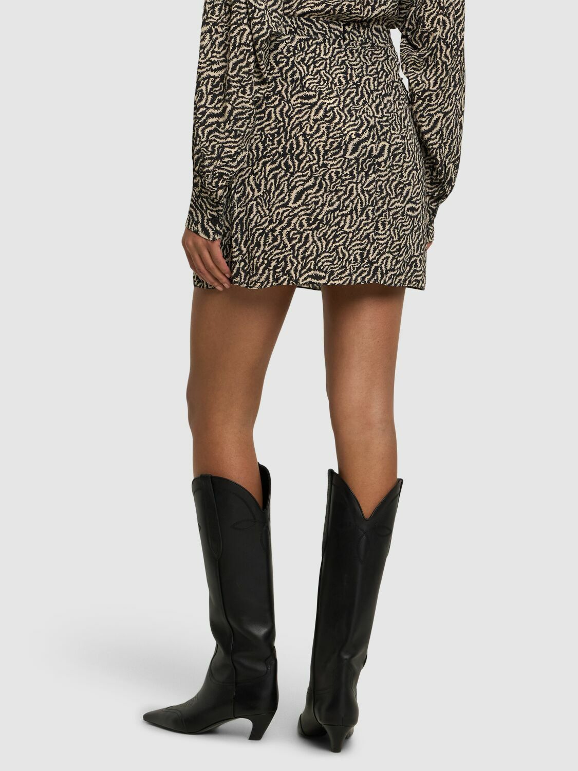 Isabel Marant Etoile 'Violaine' Two-Tone Viscose Miniskirt Women
