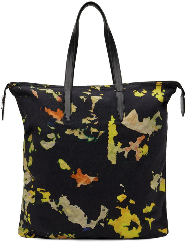 Photo: Dries Van Noten Black Printed Tote