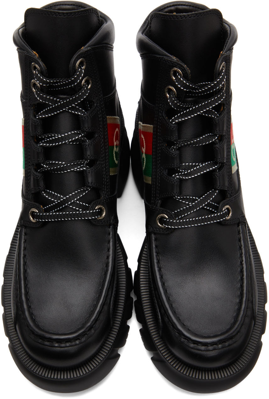 Gucci Black Romance Ankle Boots Gucci display picture 2