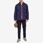 Beams Plus Men's Herringbone Shirt Jacket in Navy