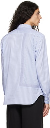 Comme des Garçons Homme Deux Blue & White Striped Shirt