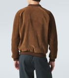 The Row Ramiro suede bomber jacket