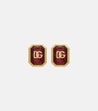 Dolce&Gabbana DG embellished clip-on earrings