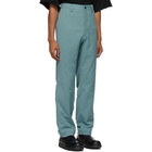 Issey Miyake Men Blue Cotton Trousers