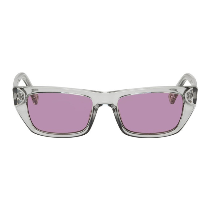 Photo: Double Rainbouu Transparent Le Specs Edition Cold Wave Sunglasses