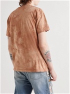 KAPITAL - Tie-Dyed Cotton-Jersey T-Shirt - Brown